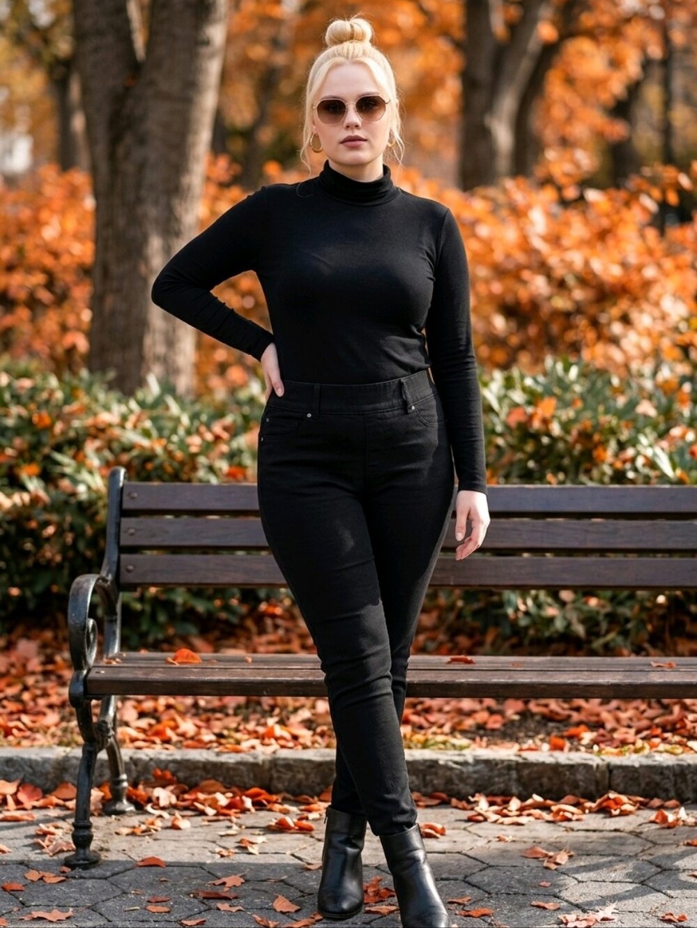 Spanx Black Skinny Jeans Size 1X